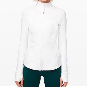 LULULEMON WHITE LONG SLEEVE 1/2 ZIP RUN TOP